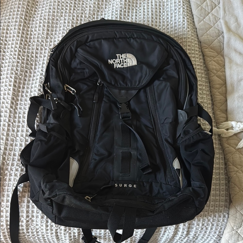 The North Face Surge Black Backpack for Men